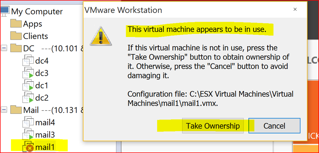 Vmware workstation this virtual machine appears to be in use Vmware Workstation This Virtual Machine Appears To Be In Use Msexchange Blog Spot Telnet25